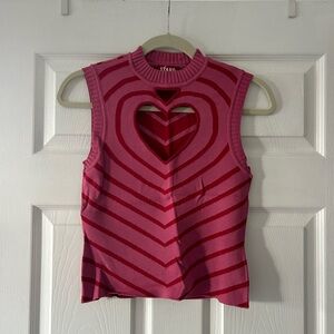 Staud Heart Cutout Top